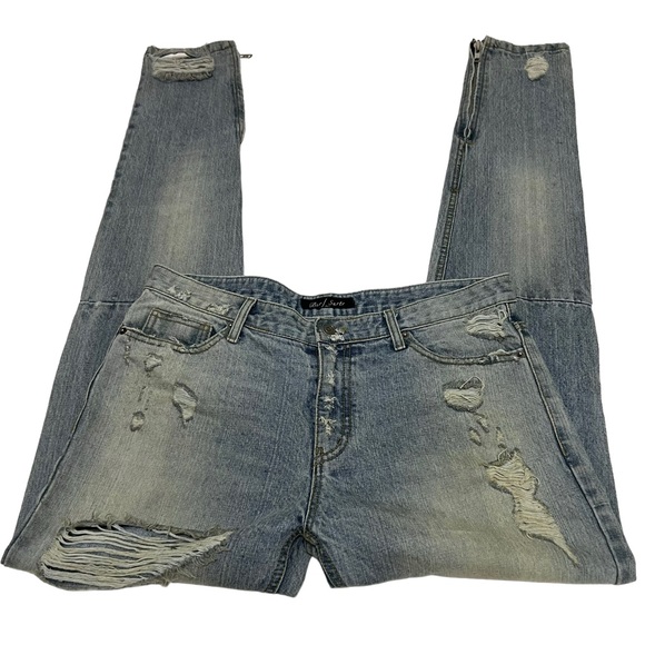 Burj Surtr Men’s Selvedge Destroyed Jeans Large RARE - Picture 9 of 15